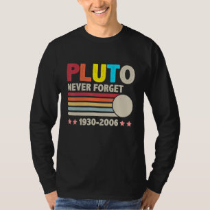 Camiseta Nunca Olvides Plutón 1930 2006 Retro Ciencia Esp