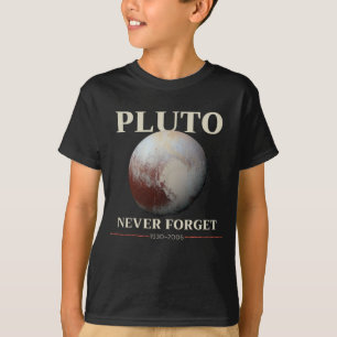 Camiseta Nunca olvides Plutón 1930-2006 Science Planet Vin