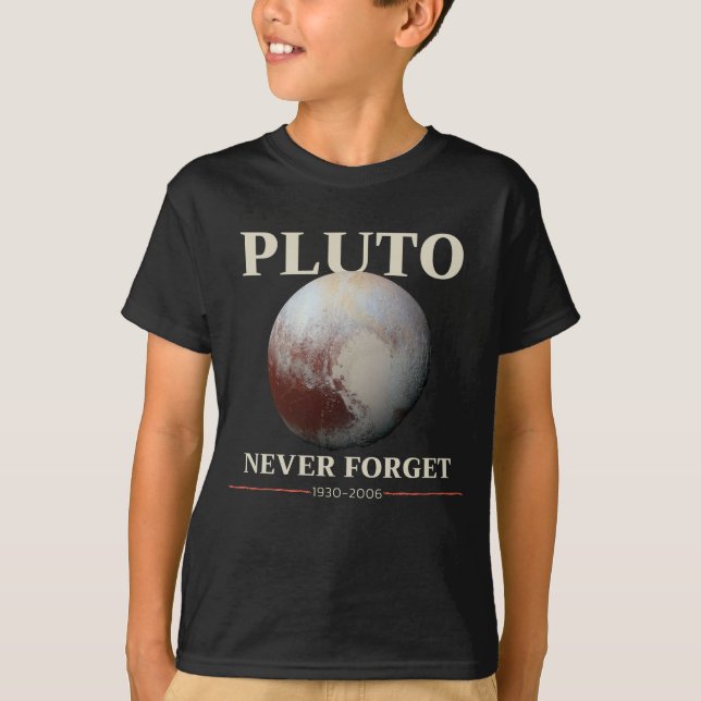 Camiseta Nunca olvides Plutón 1930-2006 Science Planet Vint (Anverso)
