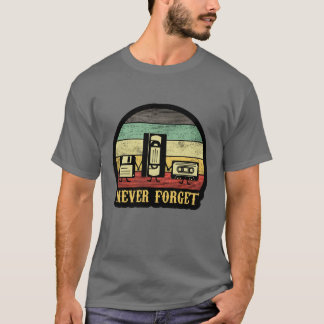 Camiseta Nunca Olvides Sticker vintage de los 90
