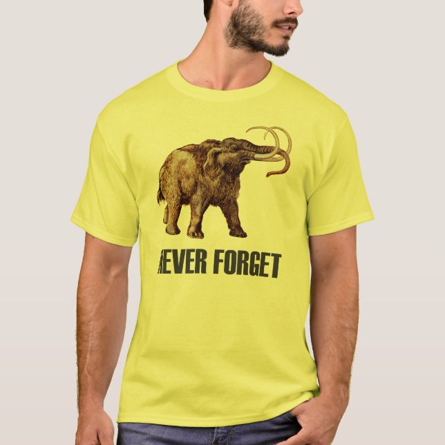 Camiseta Nunca Olvides Wooly Mammoth T-Shirt (Anverso)