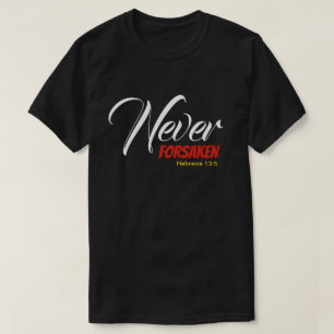 Camiseta NUNCA OLVIDÓ LAS Escrituras Cristianas Hebreas