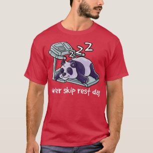 Camiseta Nunca Omitir el Día de Descanso Gimnasio entrenami