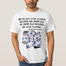 Camiseta Nunca pare el jugar - versión del RPG