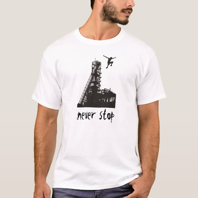 Camiseta Nunca pare (Parkour) (Anverso)