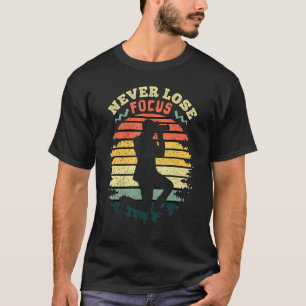 Camiseta Nunca pierda la fotografía de la cámara de senderi