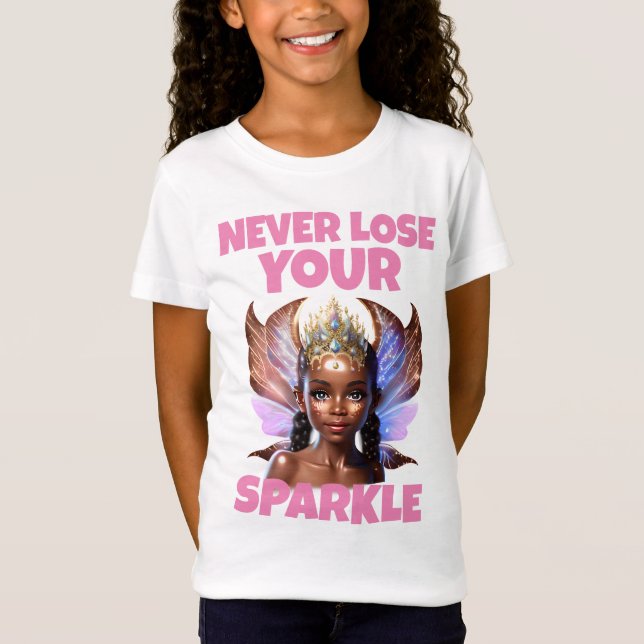 Camiseta Nunca pierdas tu brillante hada africana (Anverso)