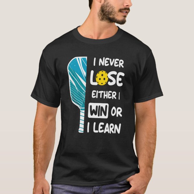 Camiseta Nunca pierdo, gano o aprendo a jugar al póquer en  (Anverso)