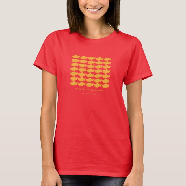 Camiseta Nunca Puedes Tener Demasiados Zapatos. (Anverso)