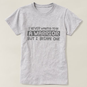 Camiseta Nunca quise ser guerrero sino gris