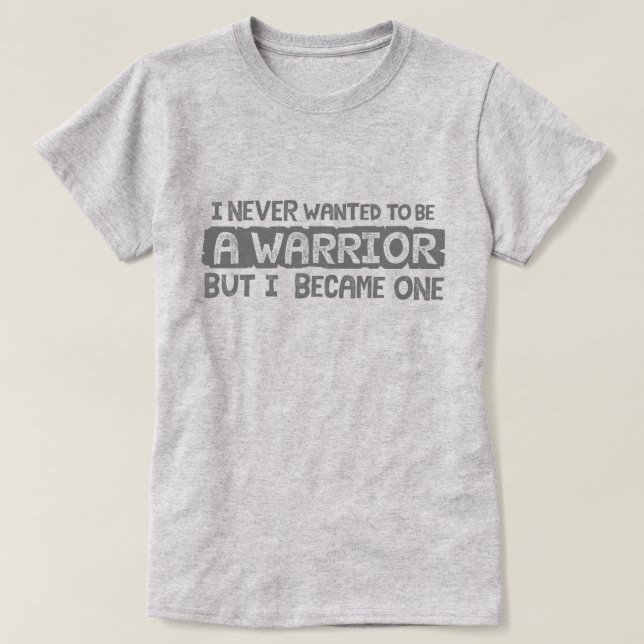Camiseta Nunca quise ser guerrero sino gris (Diseño del anverso)