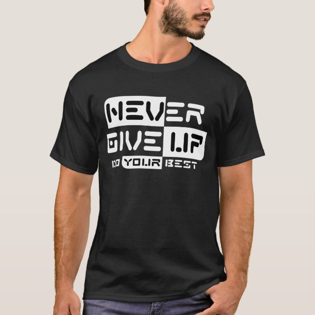 Camiseta Nunca rendirse (Anverso)