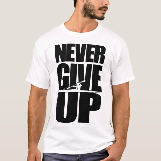 Camiseta Nunca rendirse ante el flujo (Anverso)