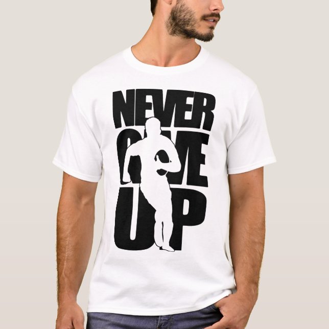 Camiseta Nunca rendirse ante el rumor (Anverso)