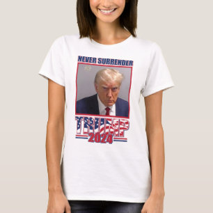 Camiseta Nunca rendirse ante Trump 2024