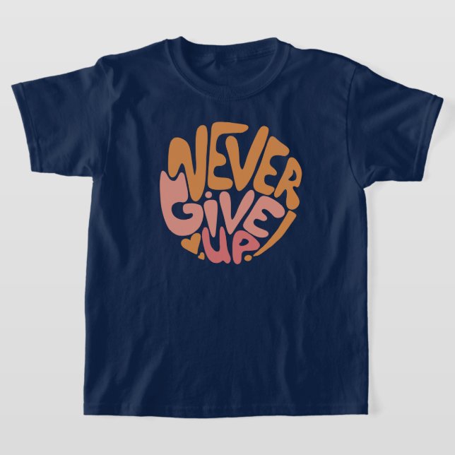 Camiseta Nunca rendirse - Motivación diaria rosa y Naranja (Distribución)