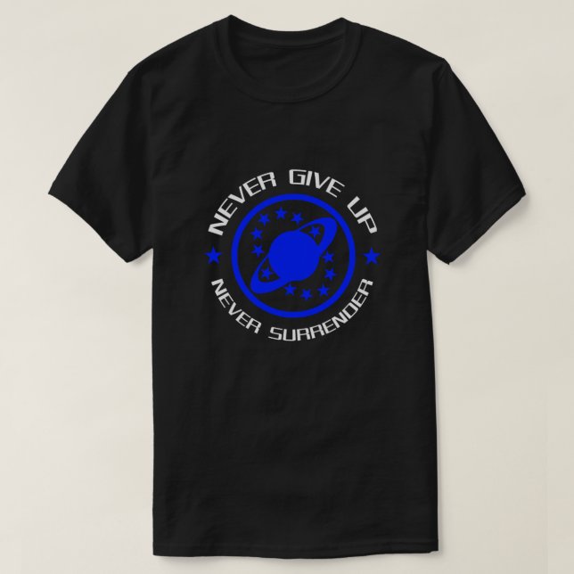 Camiseta Nunca rendirse nunca es esencial (Diseño del anverso)