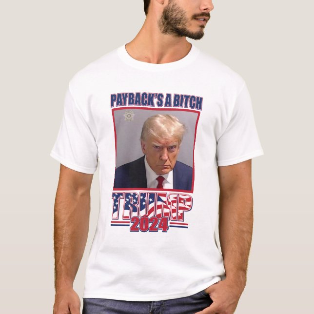 Camiseta Nunca rendirse - Trump 2024 (Anverso)