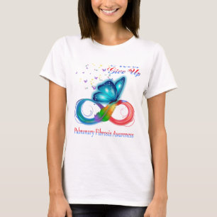 Camiseta Nunca renuncie a la sensibilización sobre la fibr