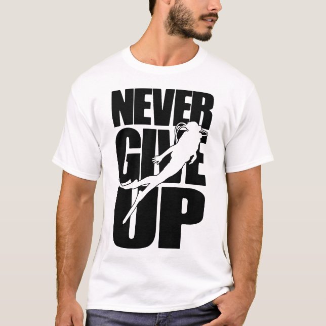 Camiseta Nunca renuncies al buceo libre (Anverso)