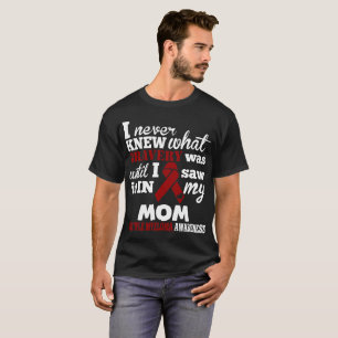Camiseta Nunca sabía conciencia del mieloma múltiple del