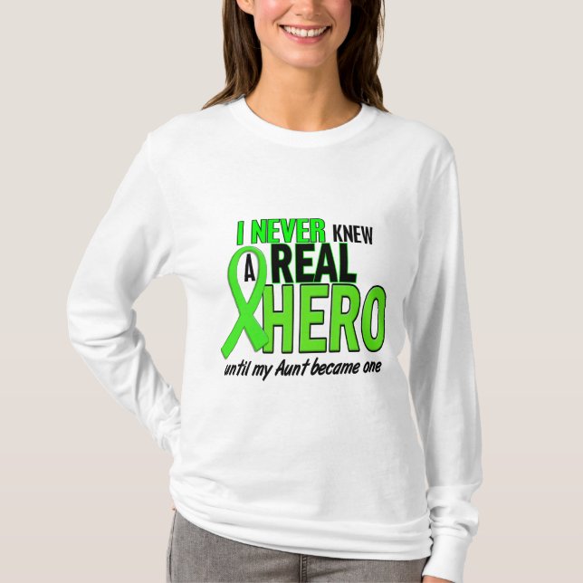 Camiseta Nunca sabía una VERDE LIMA del héroe 2 (la tía) (Anverso)