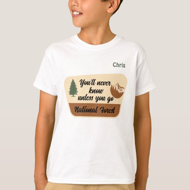 Camiseta "Nunca sabrás a menos que te vayas", de Personaliz (Anverso)