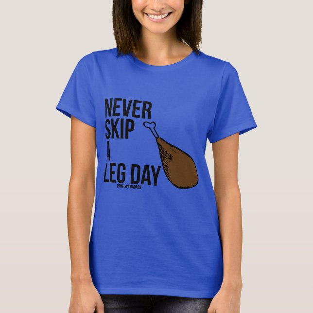 Camiseta NUNCA SALTE un tanque del músculo del DÍA de la (Anverso)