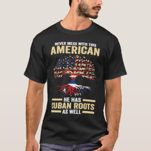Camiseta nunca se mete con este americano que tiene raíces