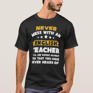 Camiseta Nunca Se Mueve Con Un Profesor De Inglés Ortografí