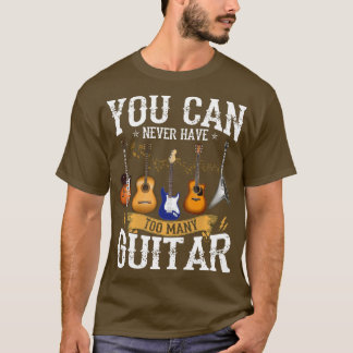 Camiseta Nunca Se Puede Tener Demasiado Gi Gracioso De Músi