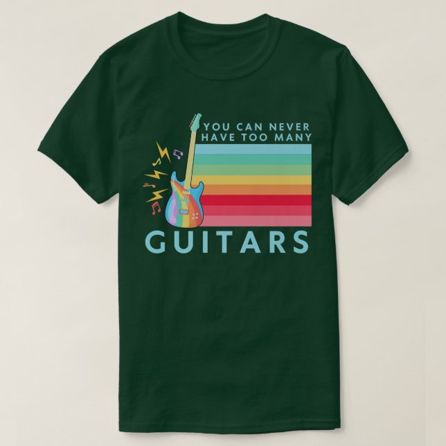 Camiseta Nunca se puede tener demasiados guitanos arcoiris  (Diseño del anverso)