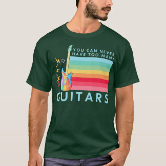 Camiseta Nunca se puede tener demasiados guitanos arcoiris 