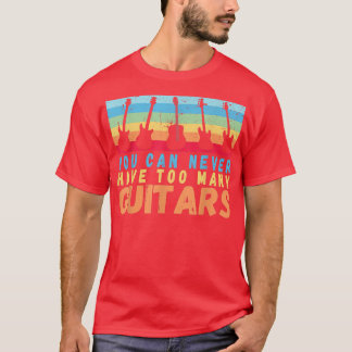 Camiseta Nunca se puede tener demasiados guitanos arcoiris 