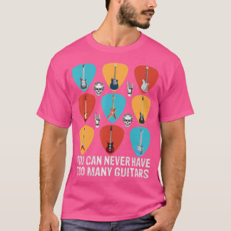 Camiseta Nunca Se Puede Tener Demasiados Guitars Music Funn