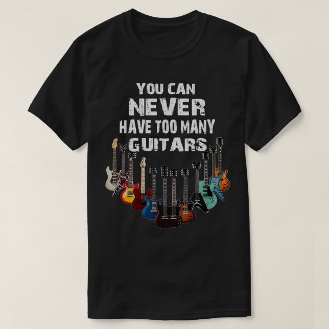 Camiseta Nunca se puede tener demasiados regalos de un músi (Diseño del anverso)