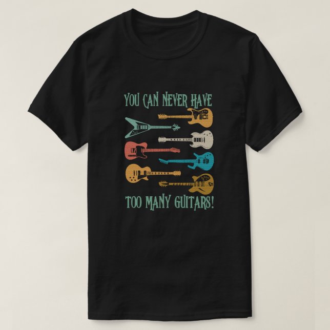Camiseta Nunca se puede tener demasiados regalos graciosos  (Diseño del anverso)