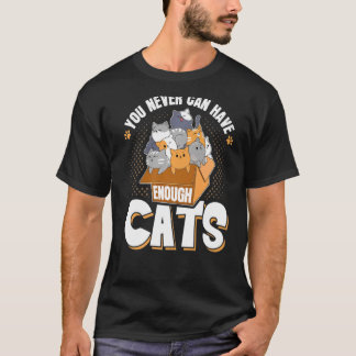 Camiseta Nunca Se Pueden Tener Suficientes Gatos Divertidos