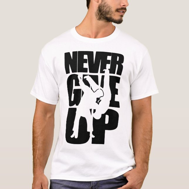 Camiseta Nunca se rindan de Judo (Anverso)