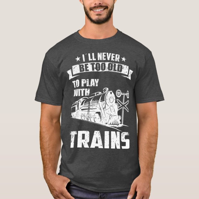 Camiseta Nunca seré un modelo de recopilador de ferrocarril (Anverso)