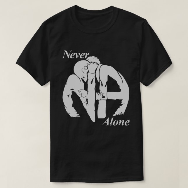 Camiseta Nunca solos narcóticos anónimos (Diseño del anverso)