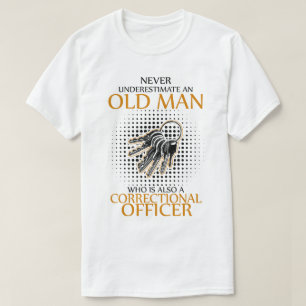 Camiseta Nunca subestimar a un funcionario correccional