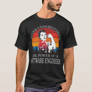 Camiseta Nunca subestimar al ingeniero de software