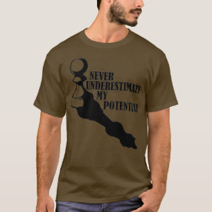 CAMISETA NUNCA SUBESTIMAR MI POTENCIAL AJEDREZ 
