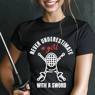 Camiseta Nunca subestimar una valla para Chicas