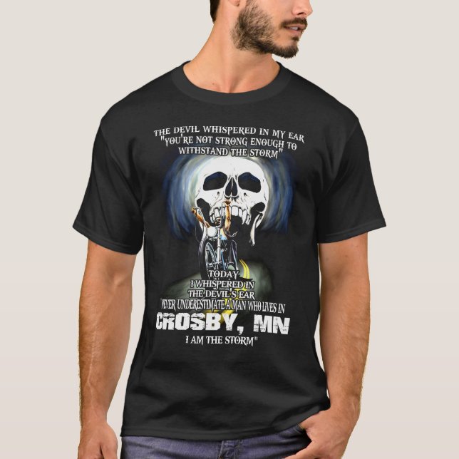 Camiseta Nunca subestimes a CROSBY MN Man (Anverso)