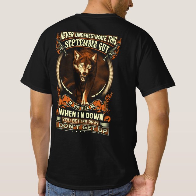 Camiseta Nunca subestimes a este tipo de septiembre (Reverso)
