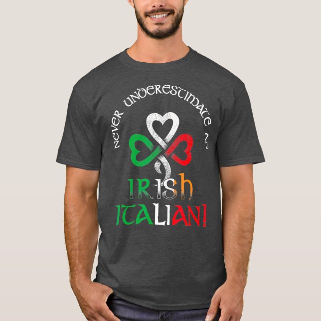 Camiseta Nunca Subestimes A Los Hombres De La Bandera Itali (Anverso)
