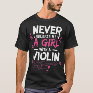 Camiseta Nunca Subestimes A Los Músicos De Violin