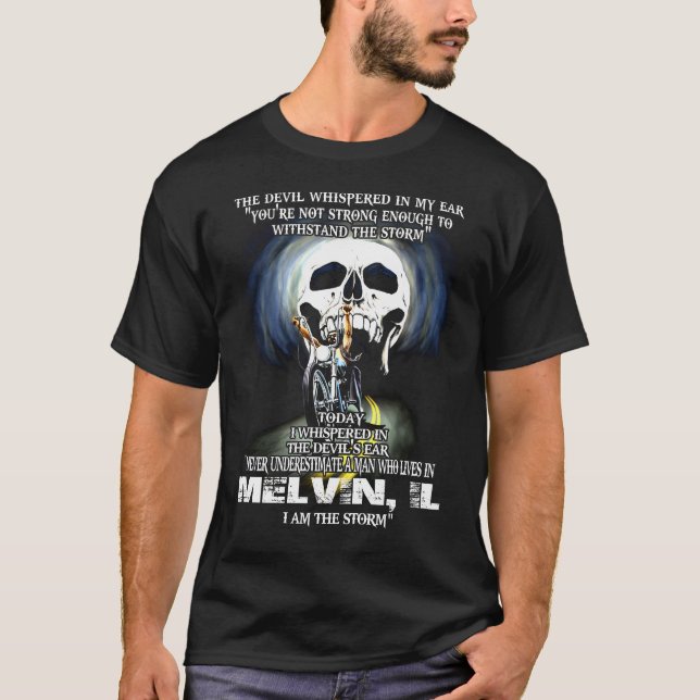 Camiseta Nunca subestimes a MELVIN IL Man (Anverso)